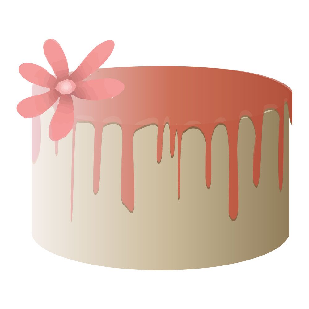 Bride and groom who cut the cake - Stock Illustration [78930635] - PIXTA